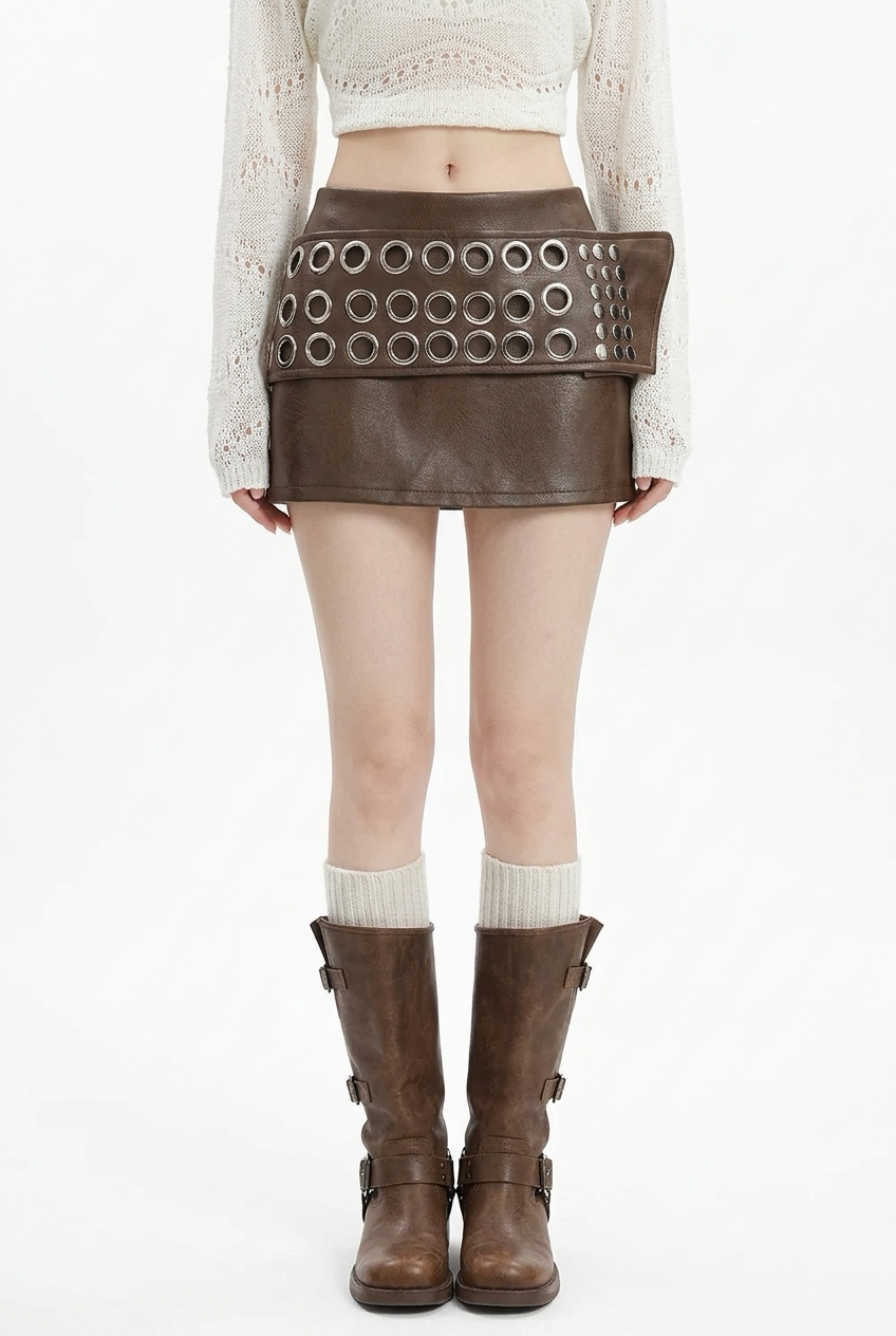 Western Noir Mini Skirt