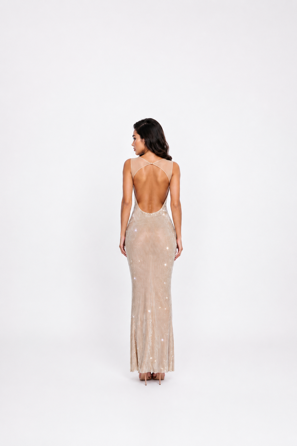 Rouge Gown Beige Dress