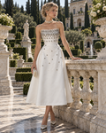 Pearl Estate Midi Dress white