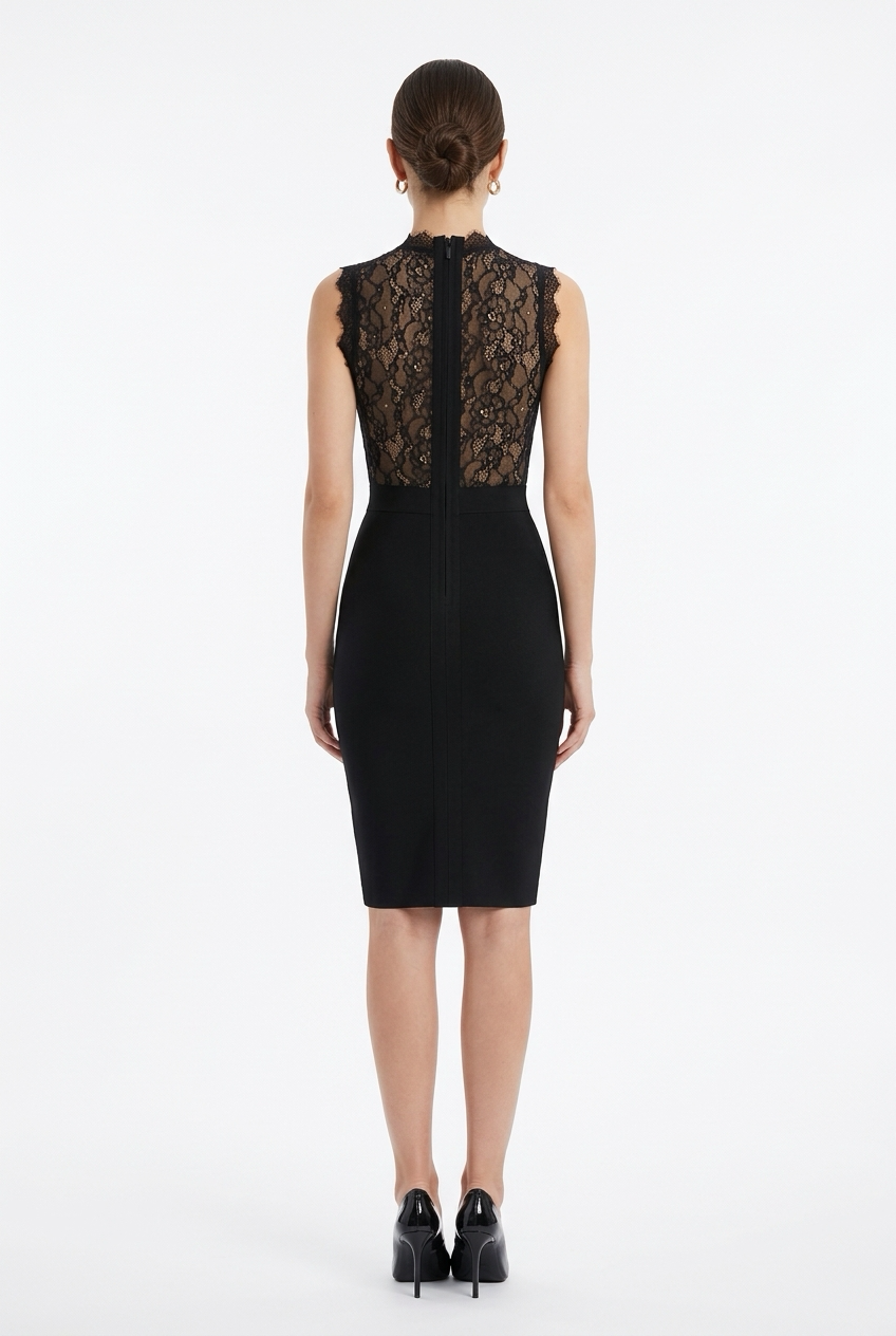 Veloura Lace Midi Dress