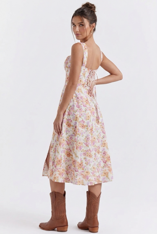 Amélie Floral Midi Dress