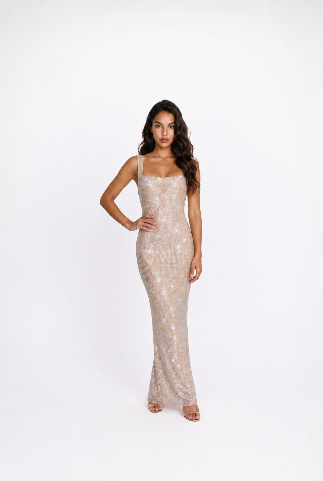 Rouge Gown Beige Dress