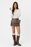 Western Noir Mini Skirt