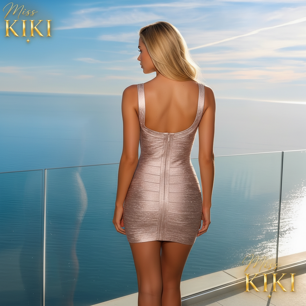 Rose Gold Mini Dress